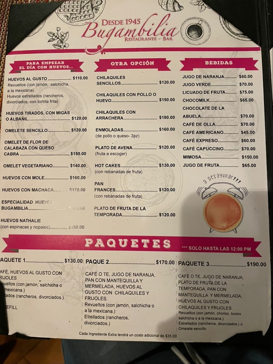 Menu Desde 1945 La Bugambilia-5